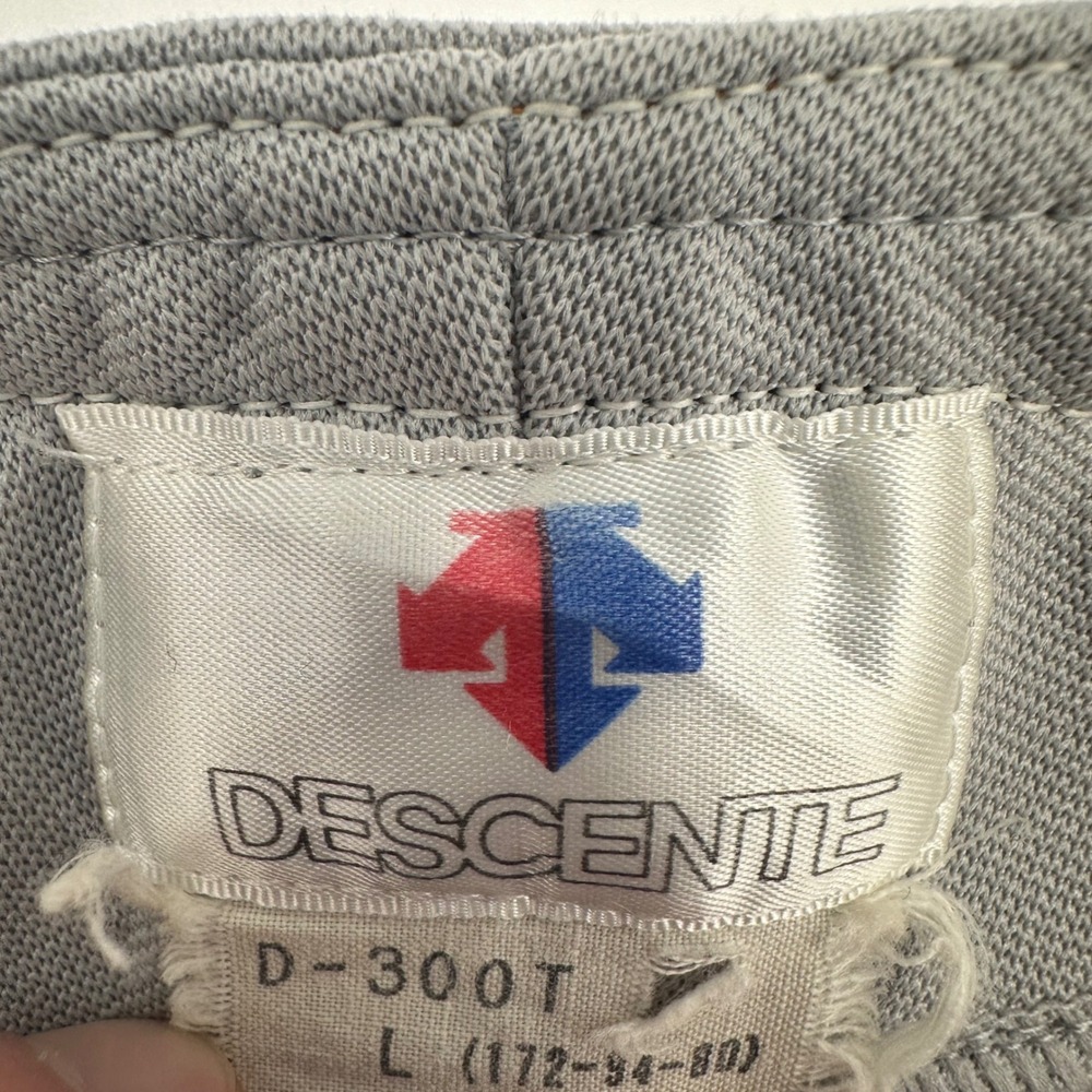 Vintage Descente Wako 9 Baseball Jersey Grey Orange Black Mens L D-300T Japan - Picture 8 of 15